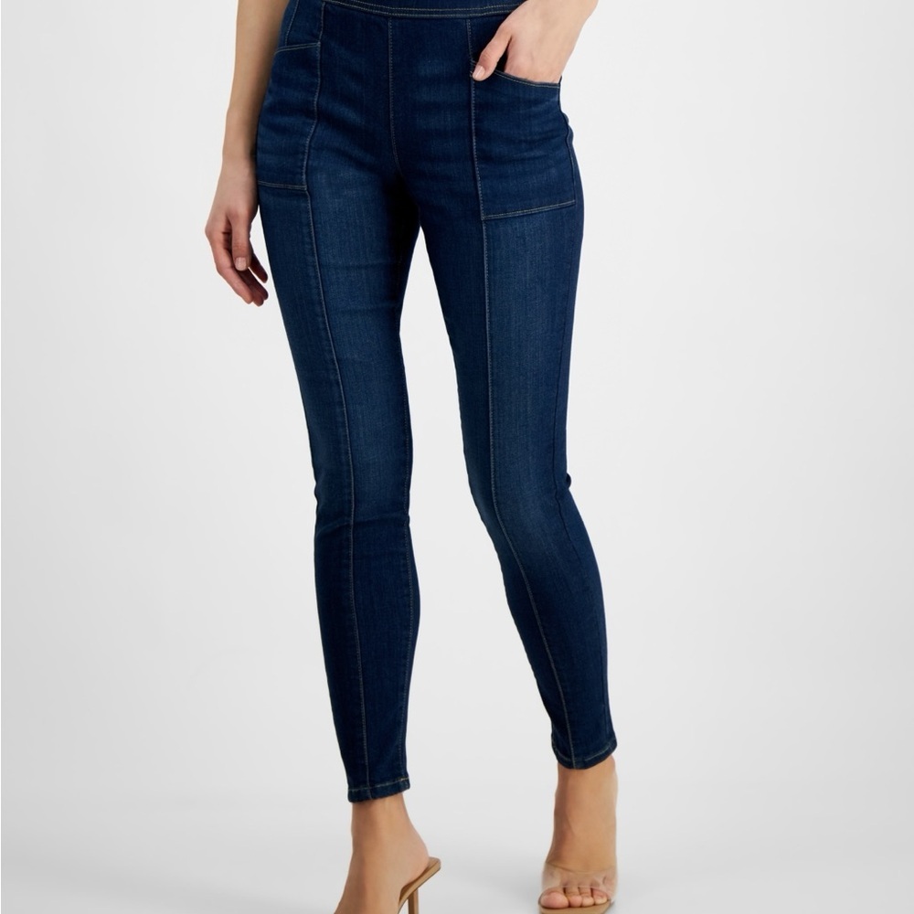 I.n.c. International Concepts Women's High-Rise Pull-on Skinny Jeans Size 4